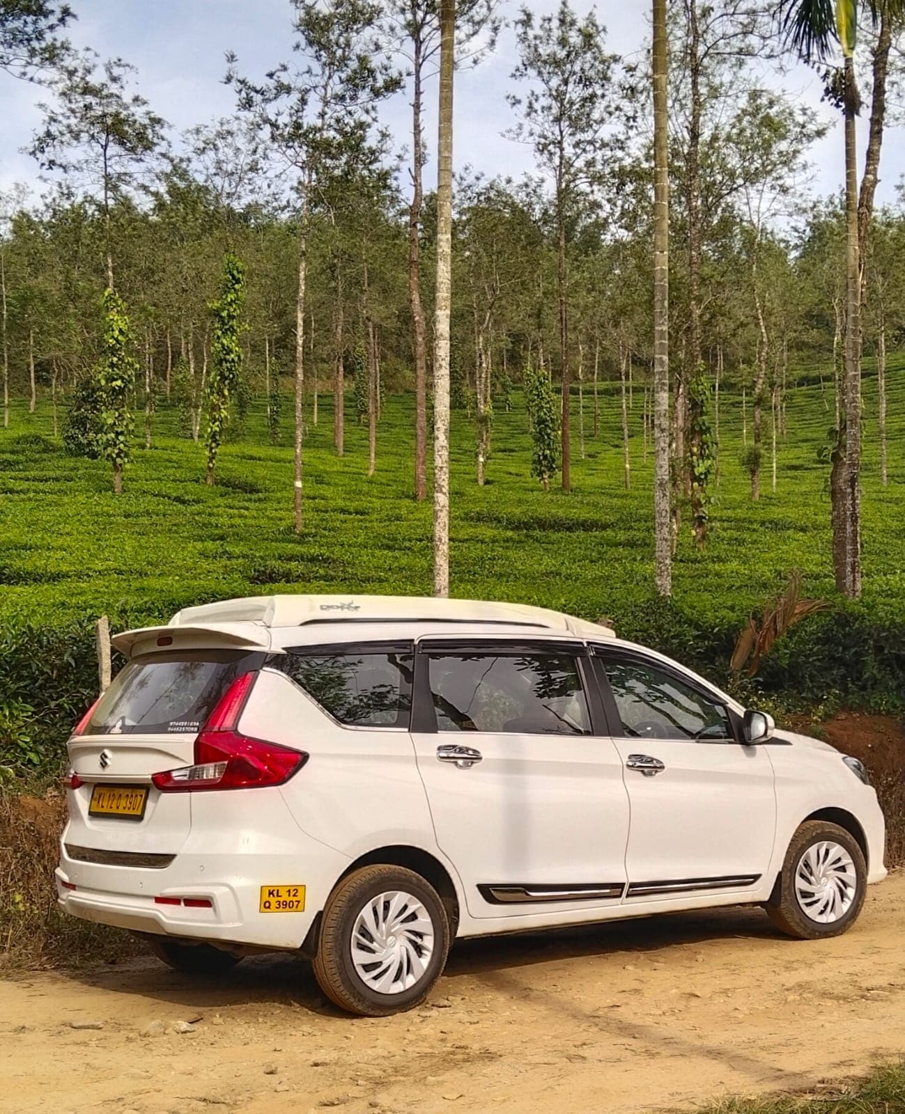 Fleet vehicle parked at a resort